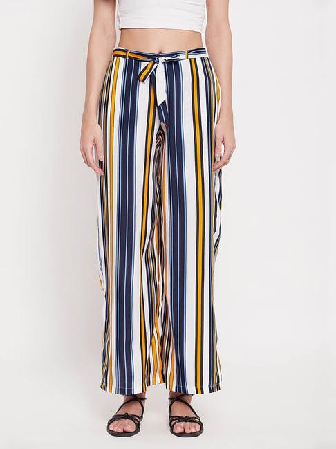 clovia multicolor striped pyjamas