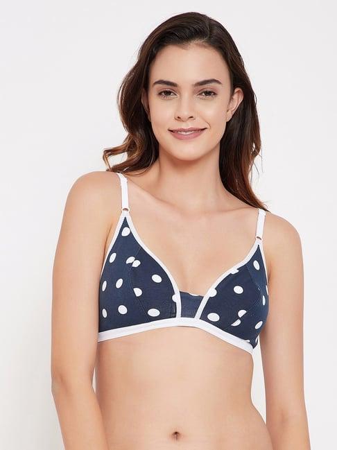 clovia navy non wired non padded everyday bra