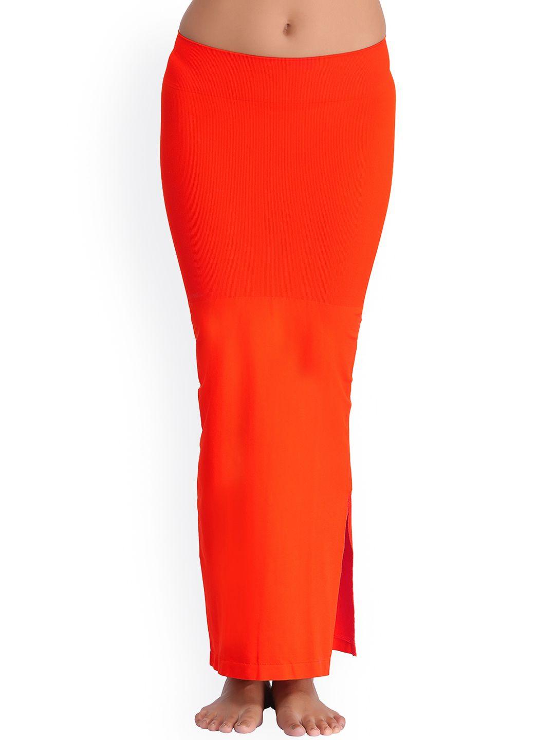 clovia orange saree shapewear sw0023p16