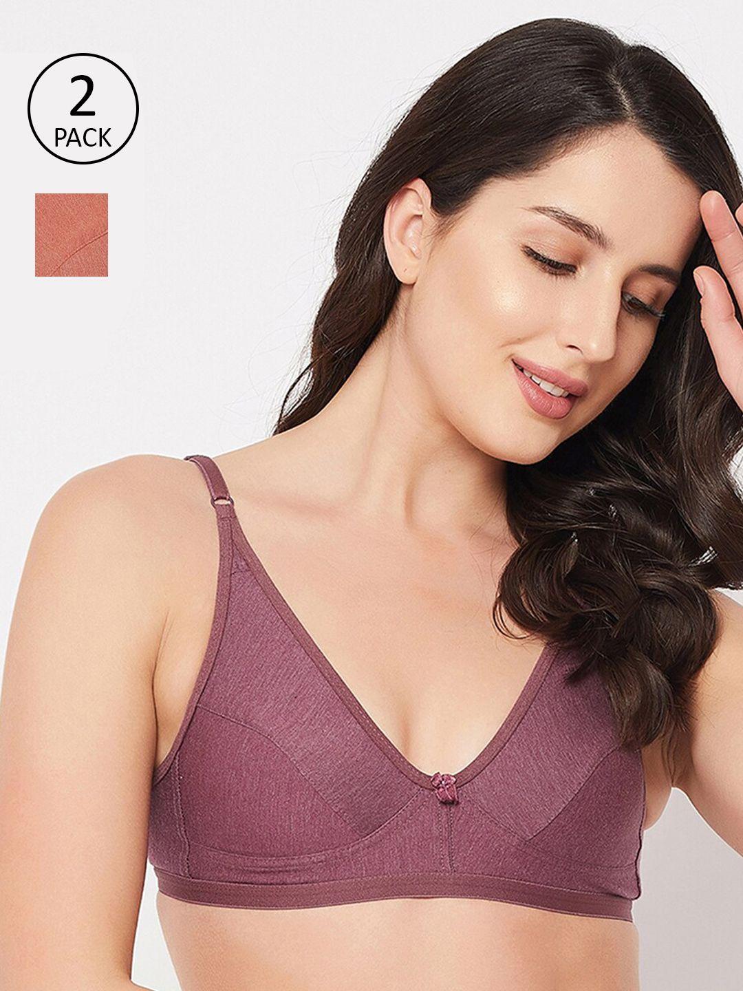 clovia pack of 2 t-shirt bra