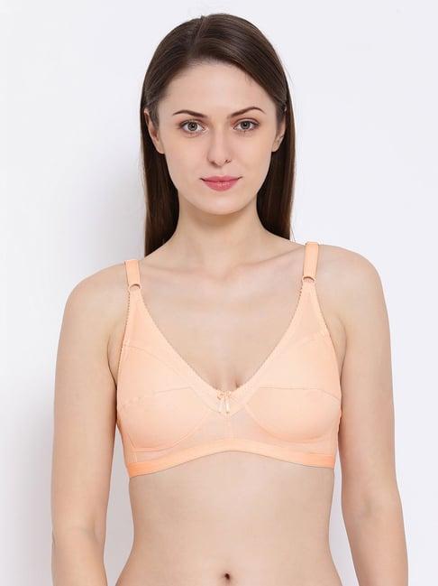 clovia peach non padded non wired everyday bra