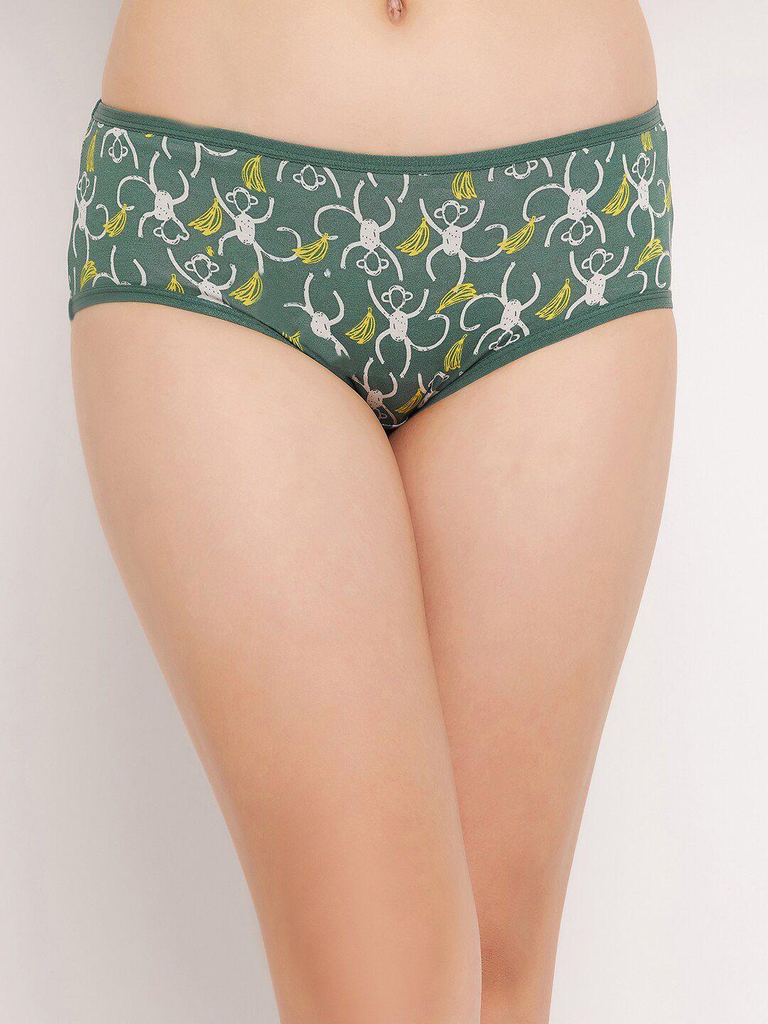 clovia printed pure cotton hipster briefs