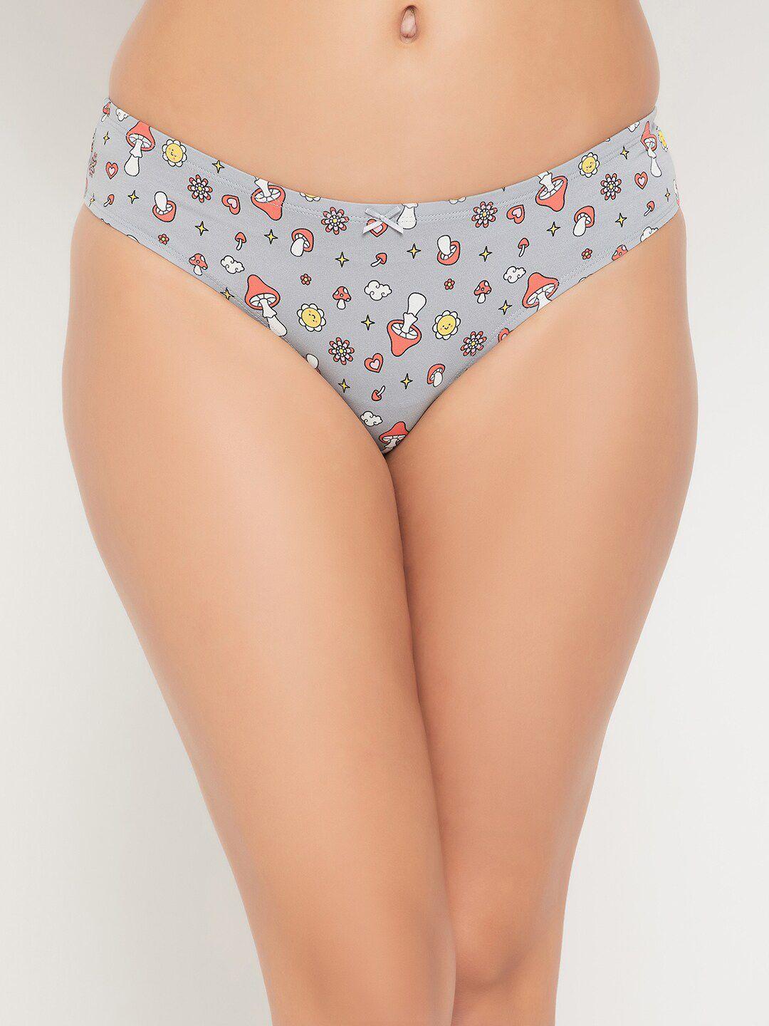 clovia printed pure cotton thongs