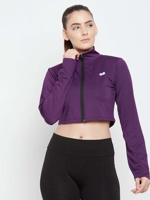 clovia purple jacket