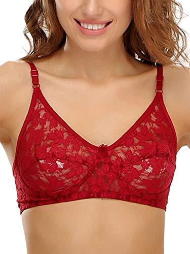 clovia women's chic non-padded wirefree bra in maroon (br0181q09_red_36c)