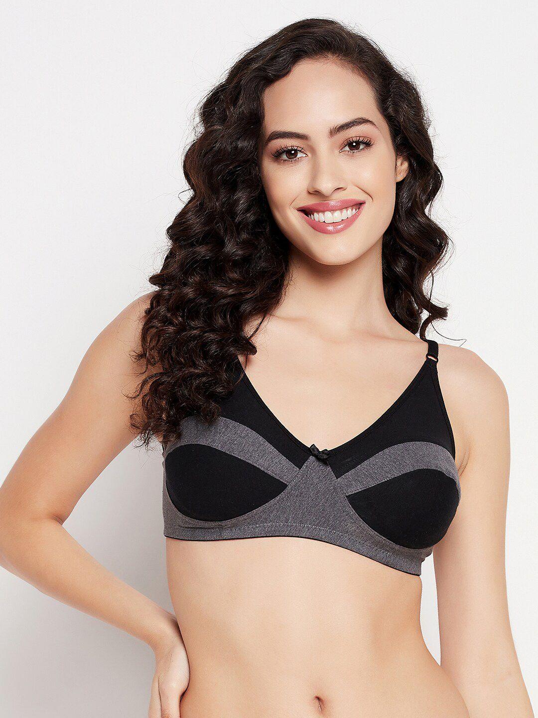 clovia women colourblocked non-padded non-wired bra