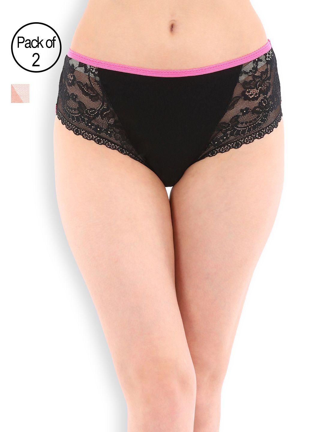 clovia women pack of two hipster briefs compnc490xl