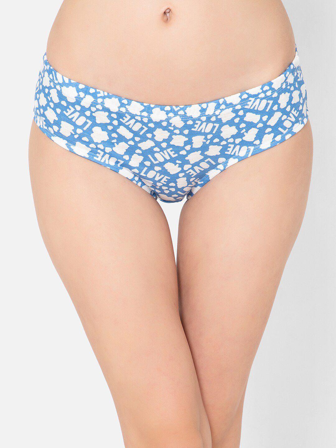 clovia women printed pure cotton hipster briefs