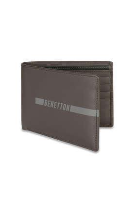 cloyd leather casual passcase wallet - brown