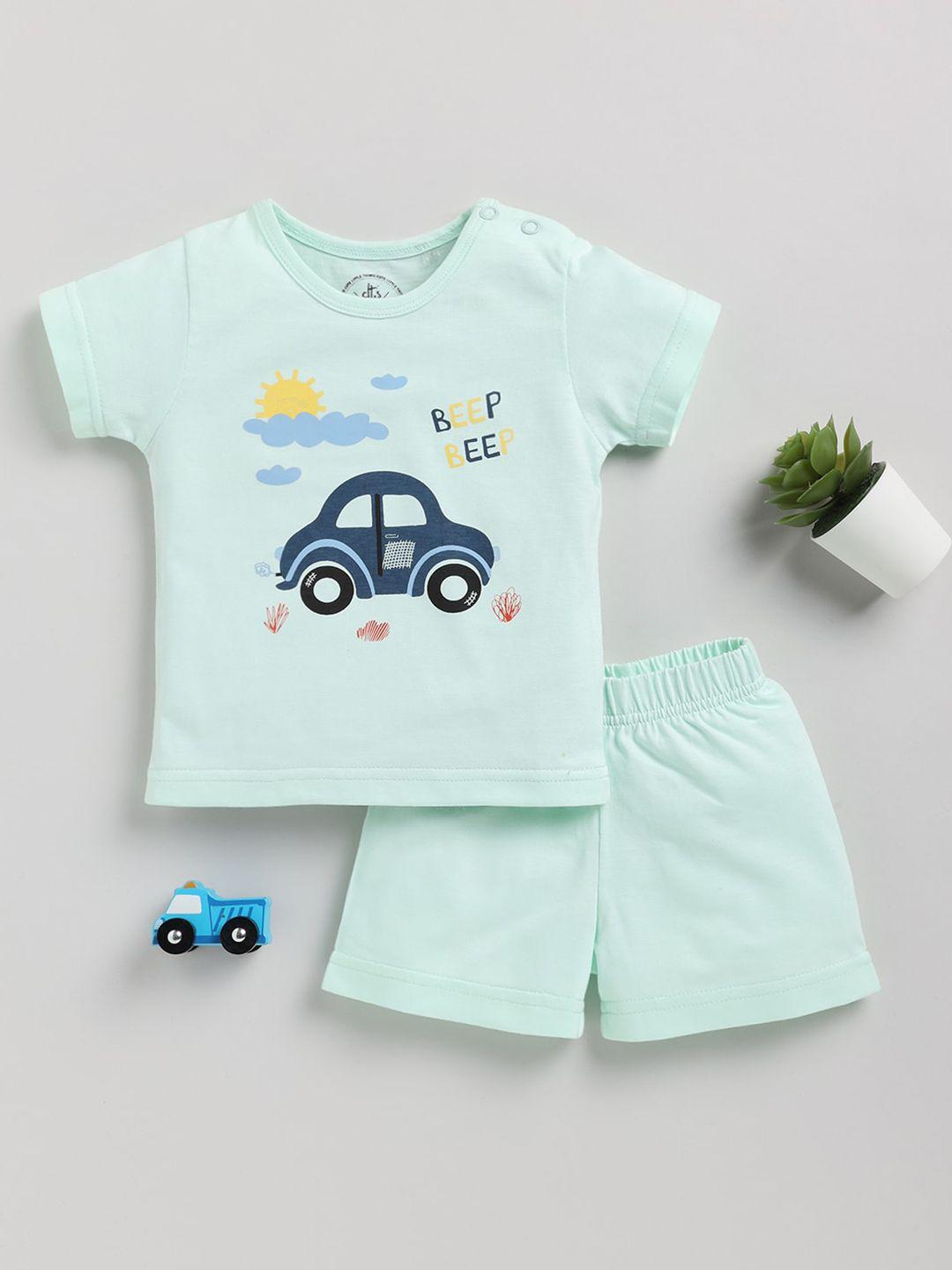 clt.s kids graphic printed pure cotton night suit