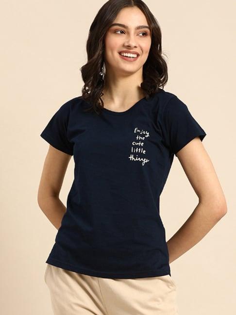 clt.s navy printed t-shirt