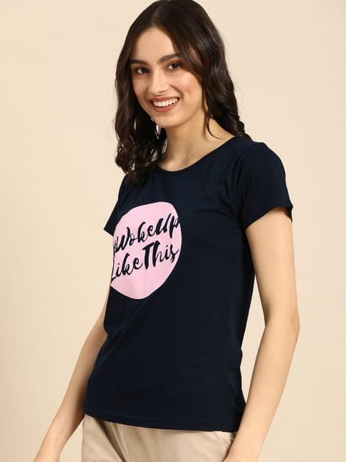 clt.s navy printed t-shirt