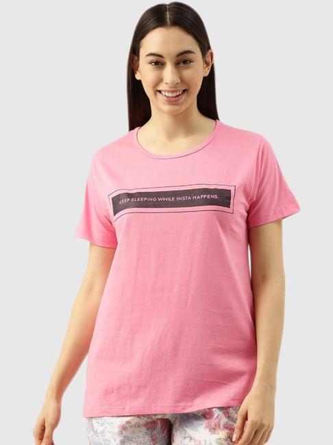 clt.s pink graphic print t-shirt