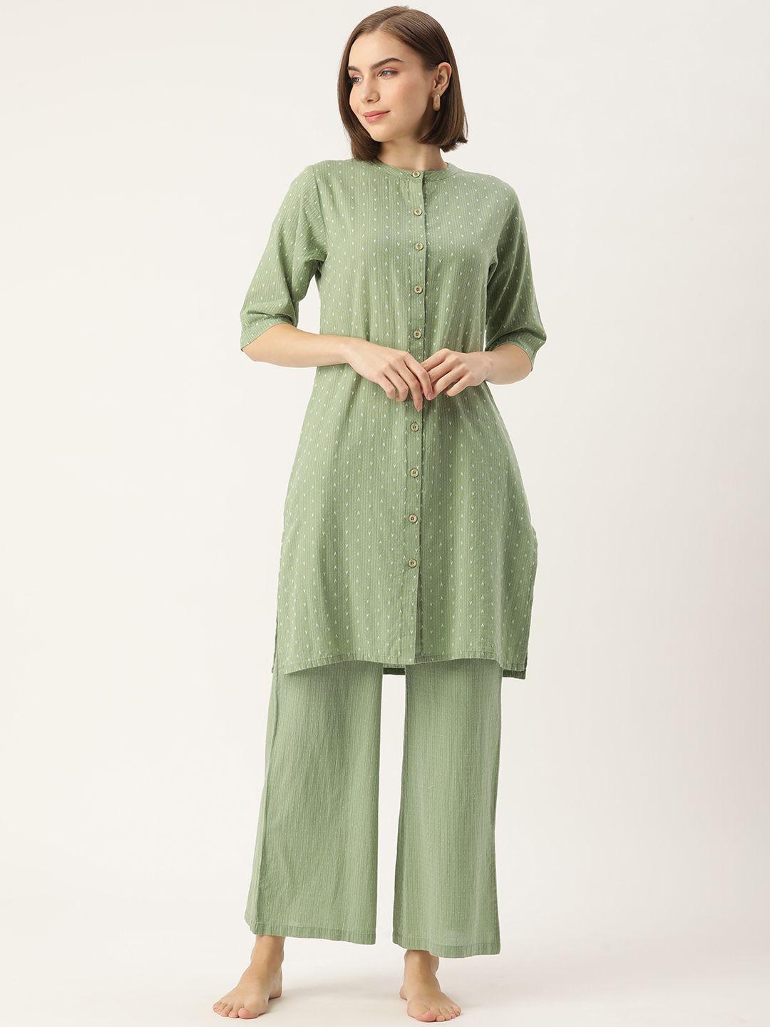 clt.s striped pure cotton night suit