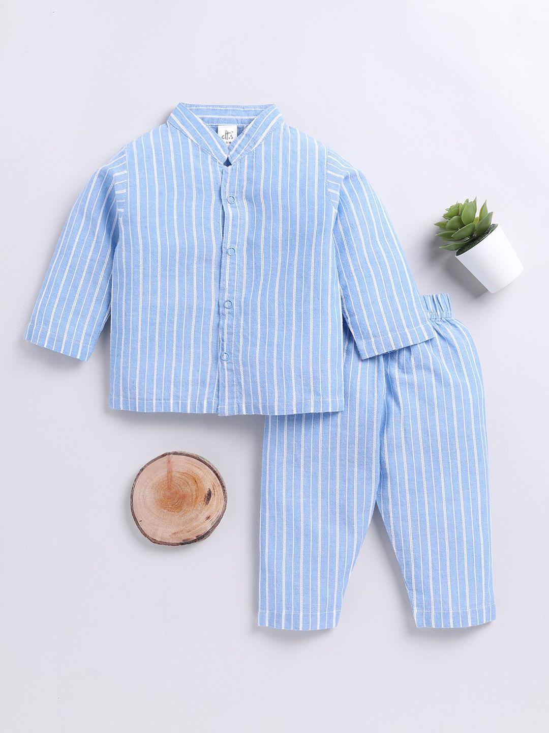 clt.s unisex kids striped night suit