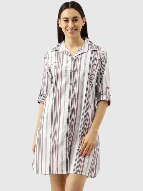 clt.s white striped night dress