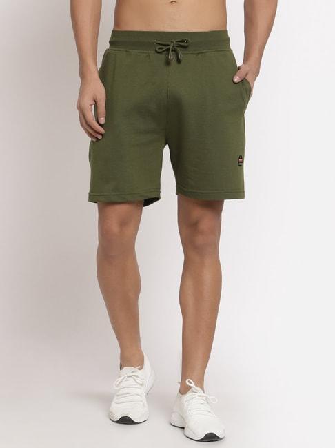 club york olive regular fit shorts