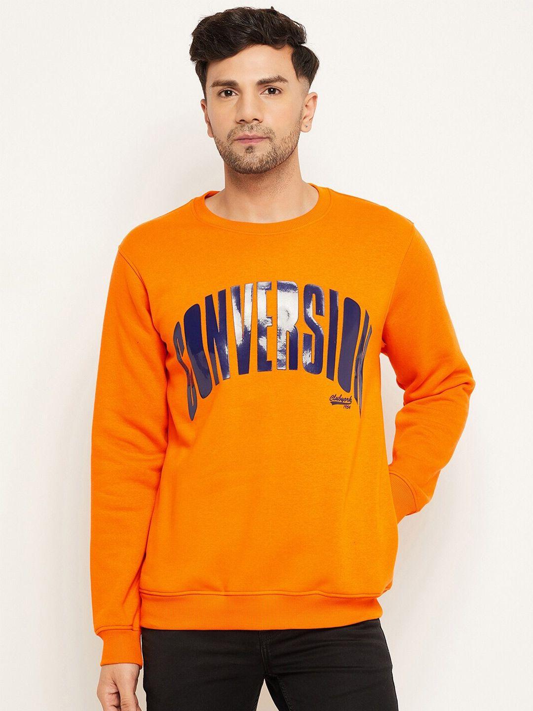 club york typography printed fleece sweatshirt