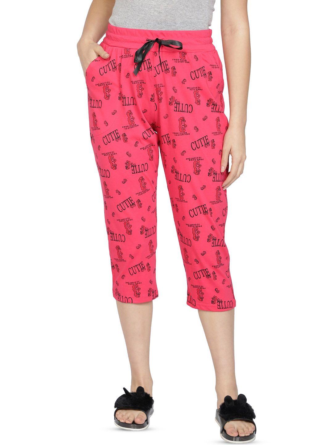 club a9 printed cotton capris