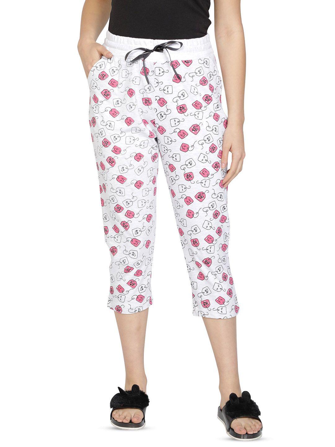 club a9 printed pure cotton capris