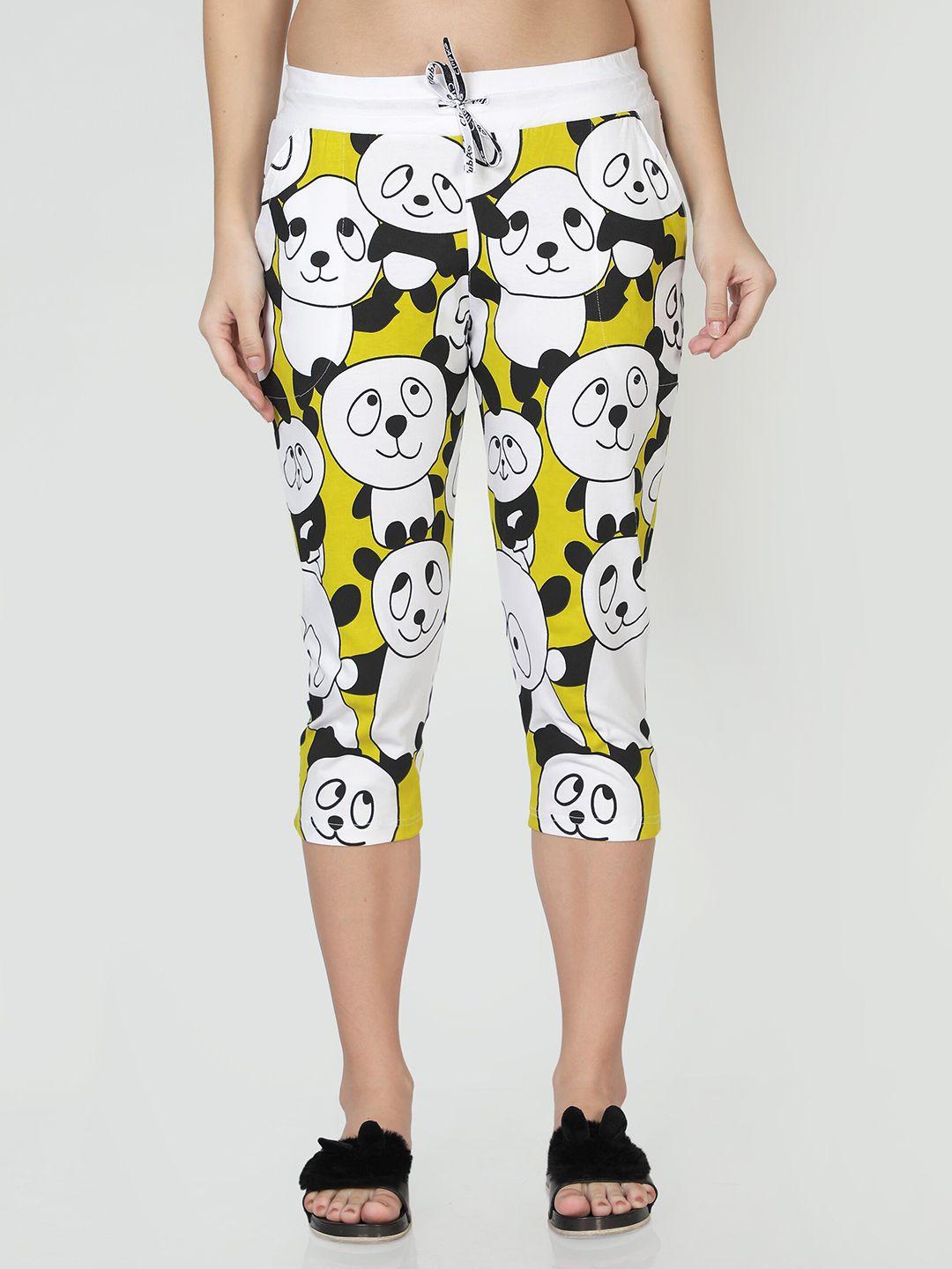 club a9 printed pure cotton capris