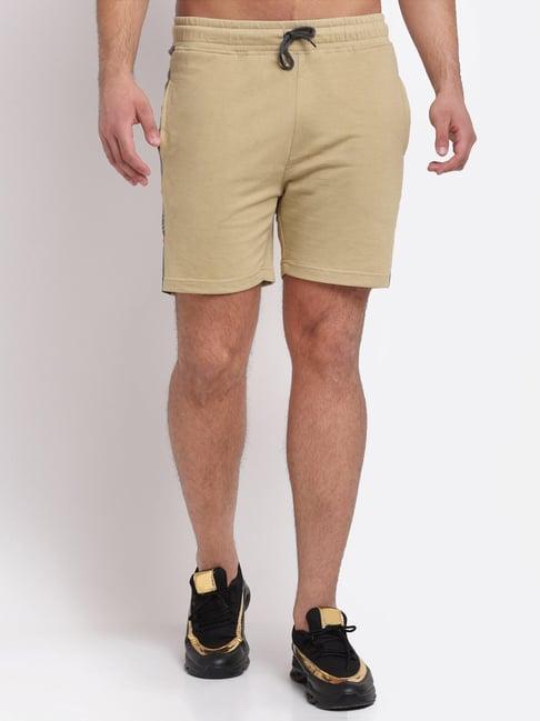 club york beige regular fit shorts