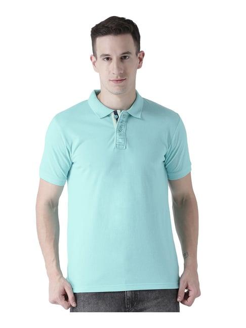 club york blue regular fit polo t-shirt