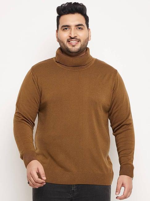 club york brown regular fit sweater