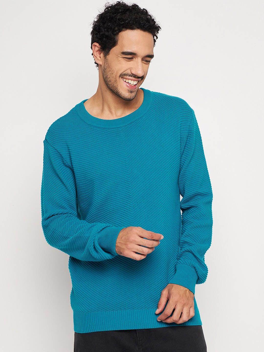 club york chevron self design cotton pullover