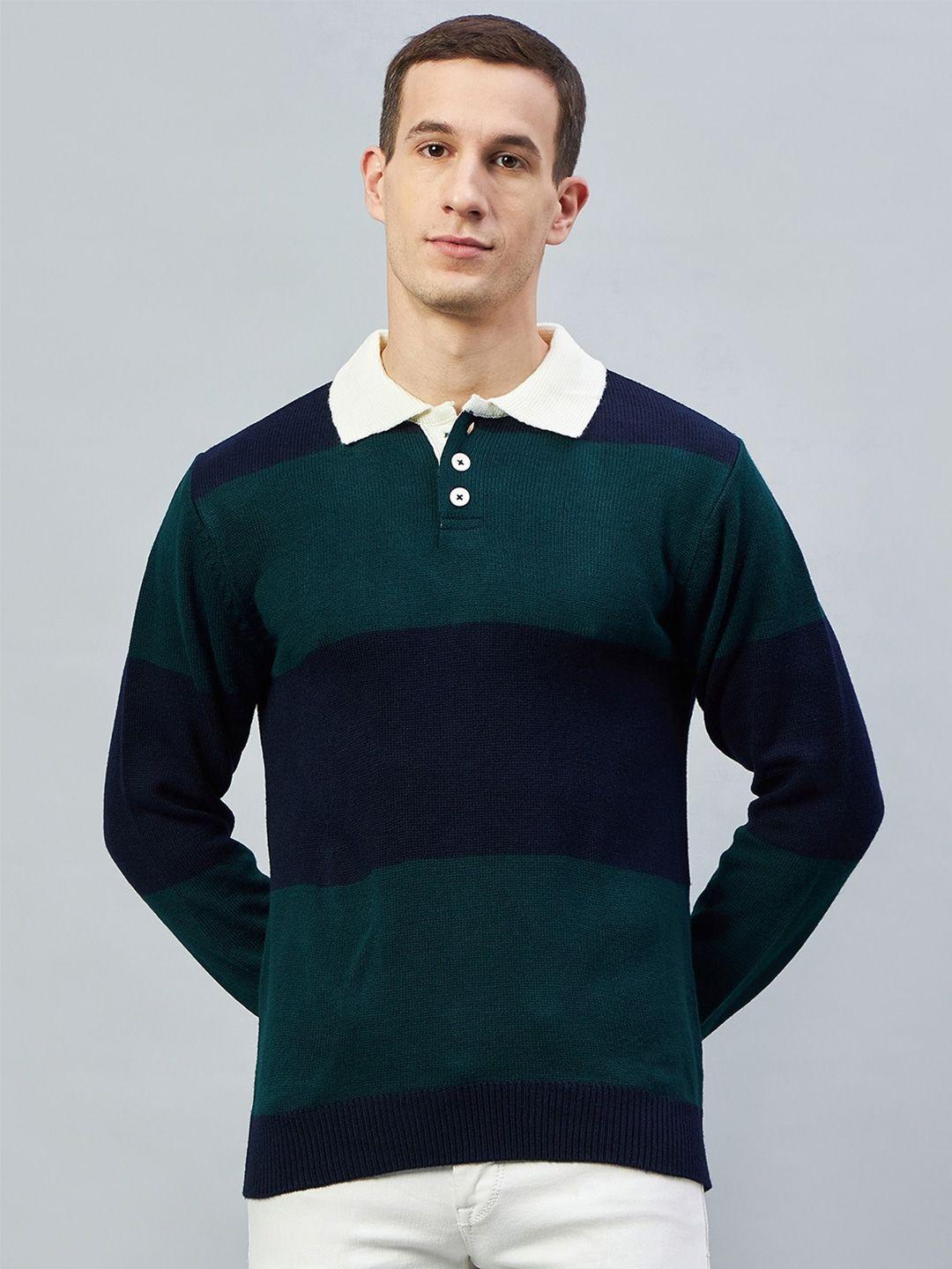 club york colourblocked round neck pullover