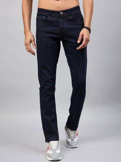 club york dark blue regular fit lightly washed jeans