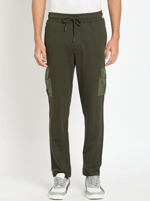 club york dark olive regular fit trackpants