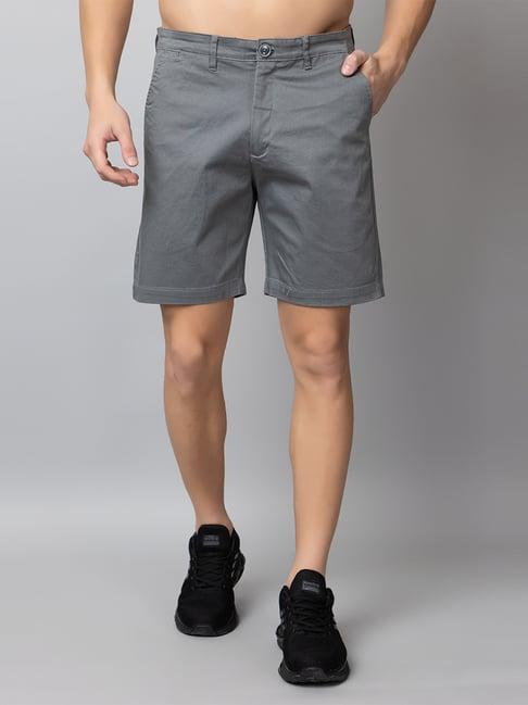 club york grey regular fit short