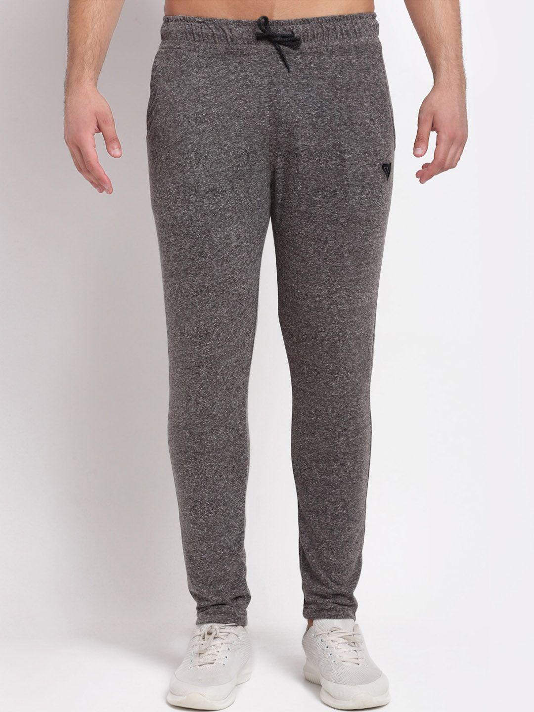 club york men charcoal grey solid track pants