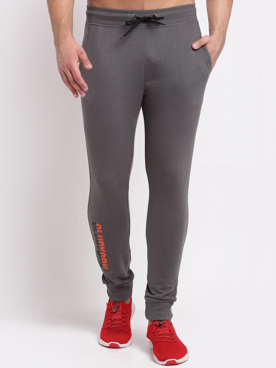 club york men grey printed joggers