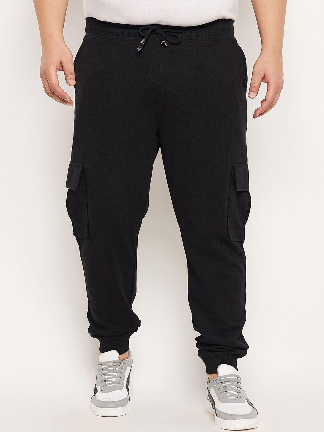 club york men plus size regular fit mid-rise cotton joggers