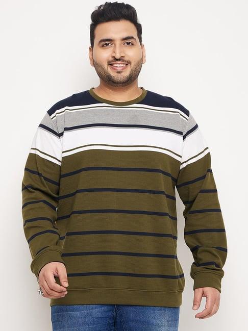 club york multicolored regular fit striped sweatshirt