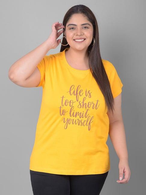 club york mustard printed t-shirt