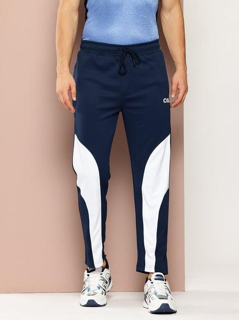 club york navy regular fit sports trackpants