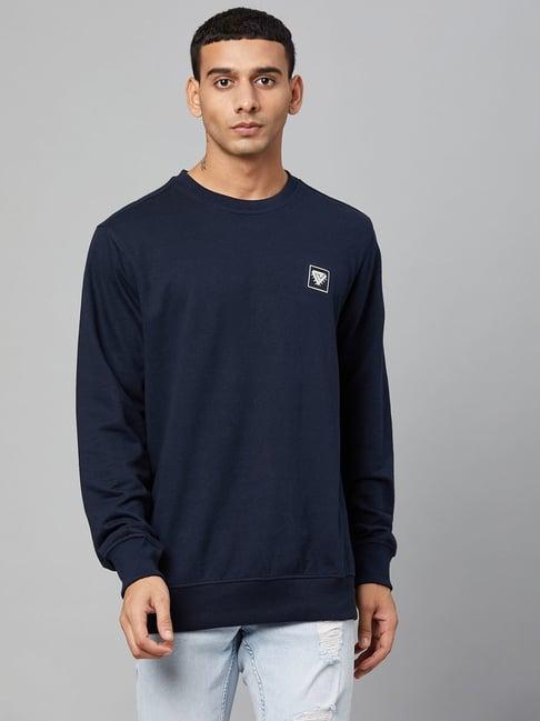 club york navy regular fit sweatshirt