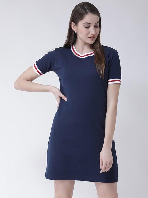 club york navy shift dress