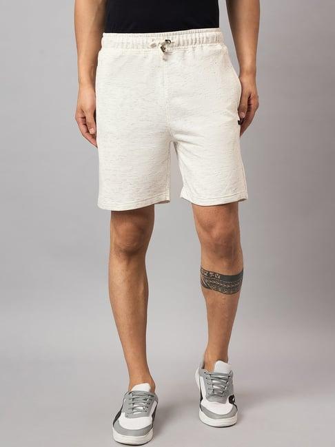 club york off white regular fit shorts