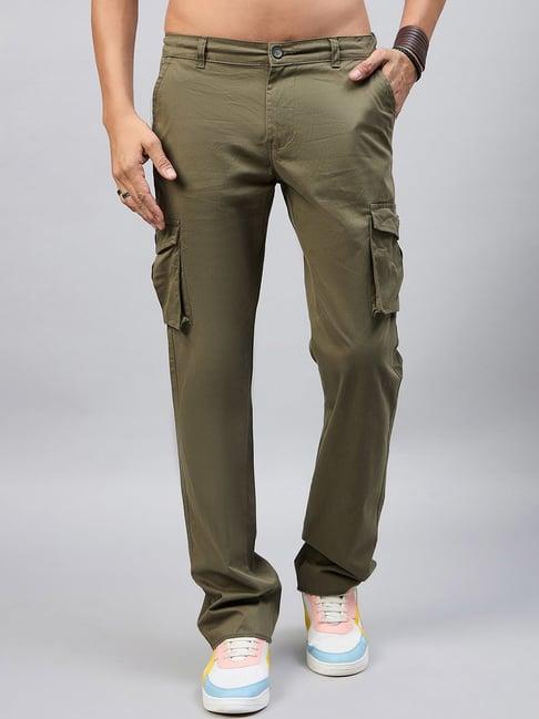 club york olive regular fit cargos