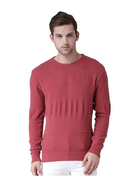 club york pink striped sweater