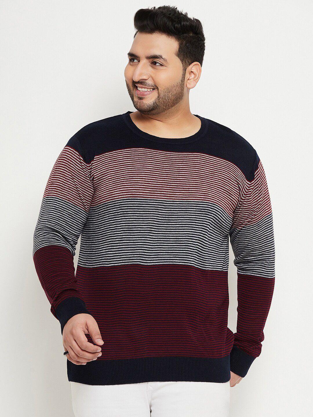 club york plus size colourblocked acrylic pullover