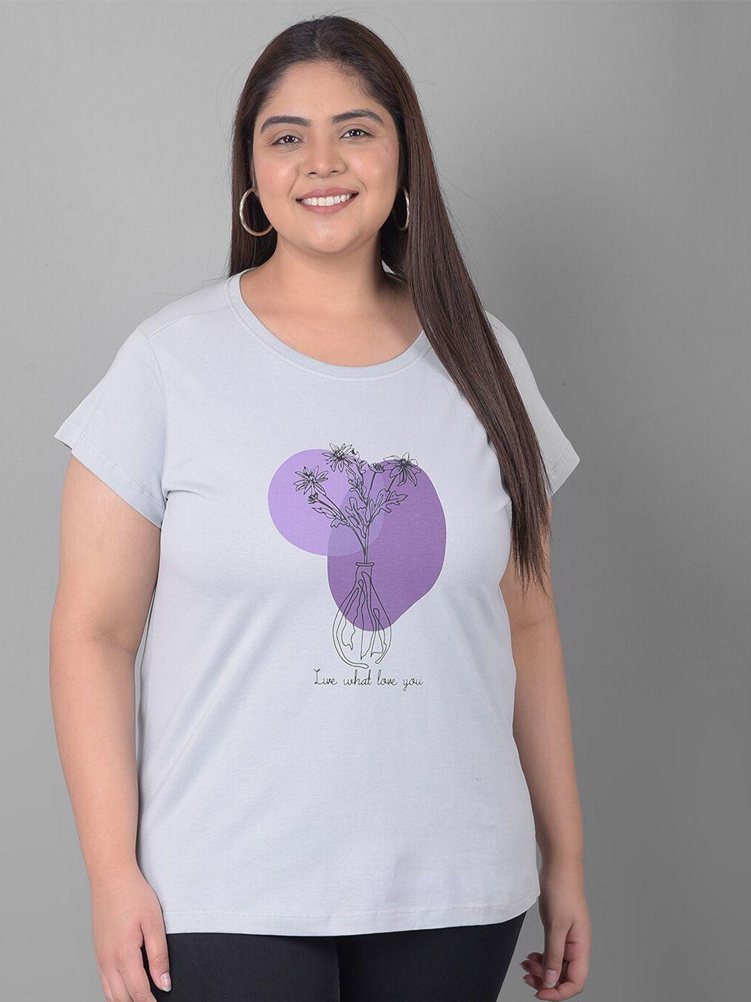 club york plus size graphic printed t-shirt