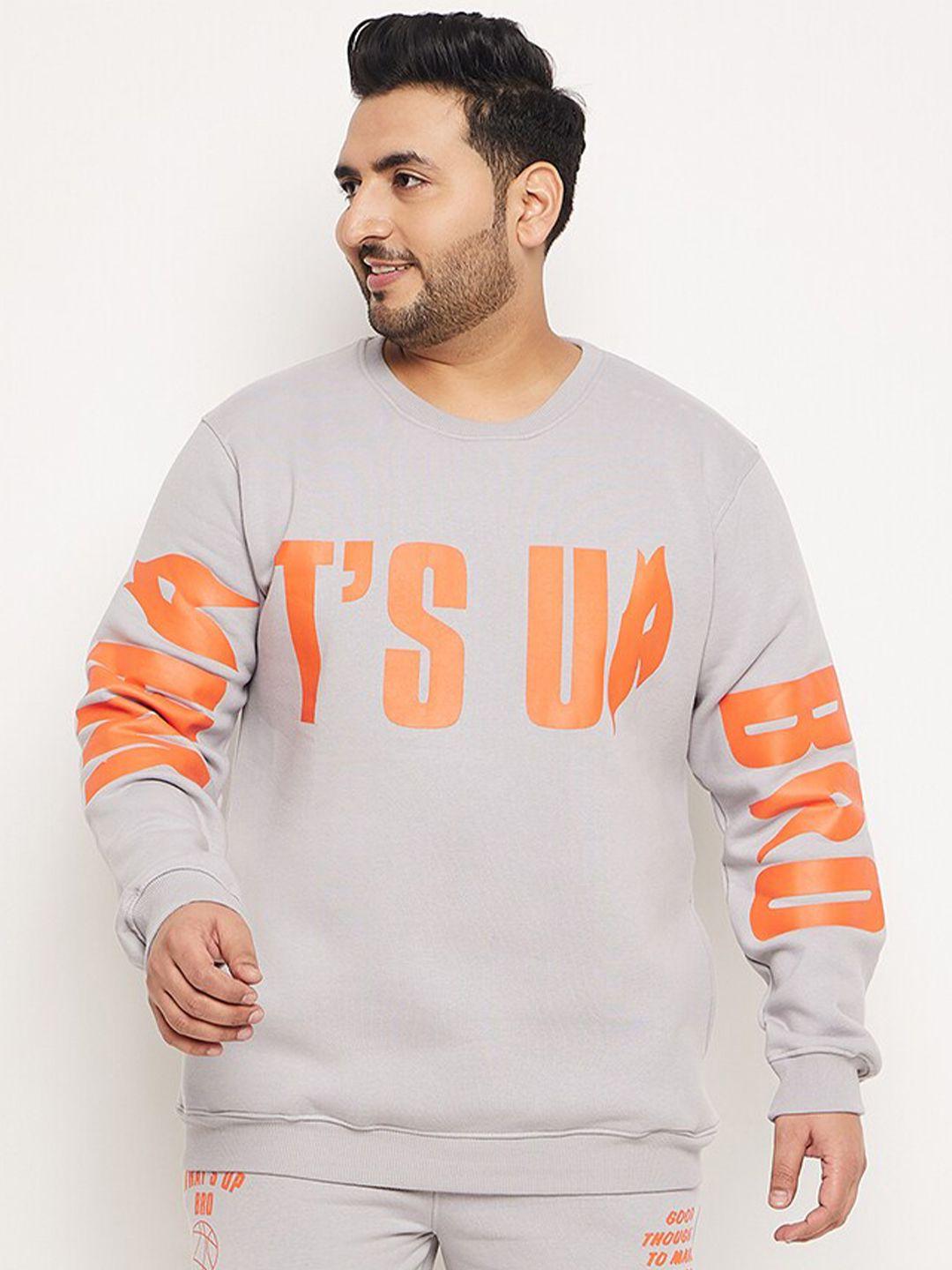 club york plus size printed fleece sweatshirt