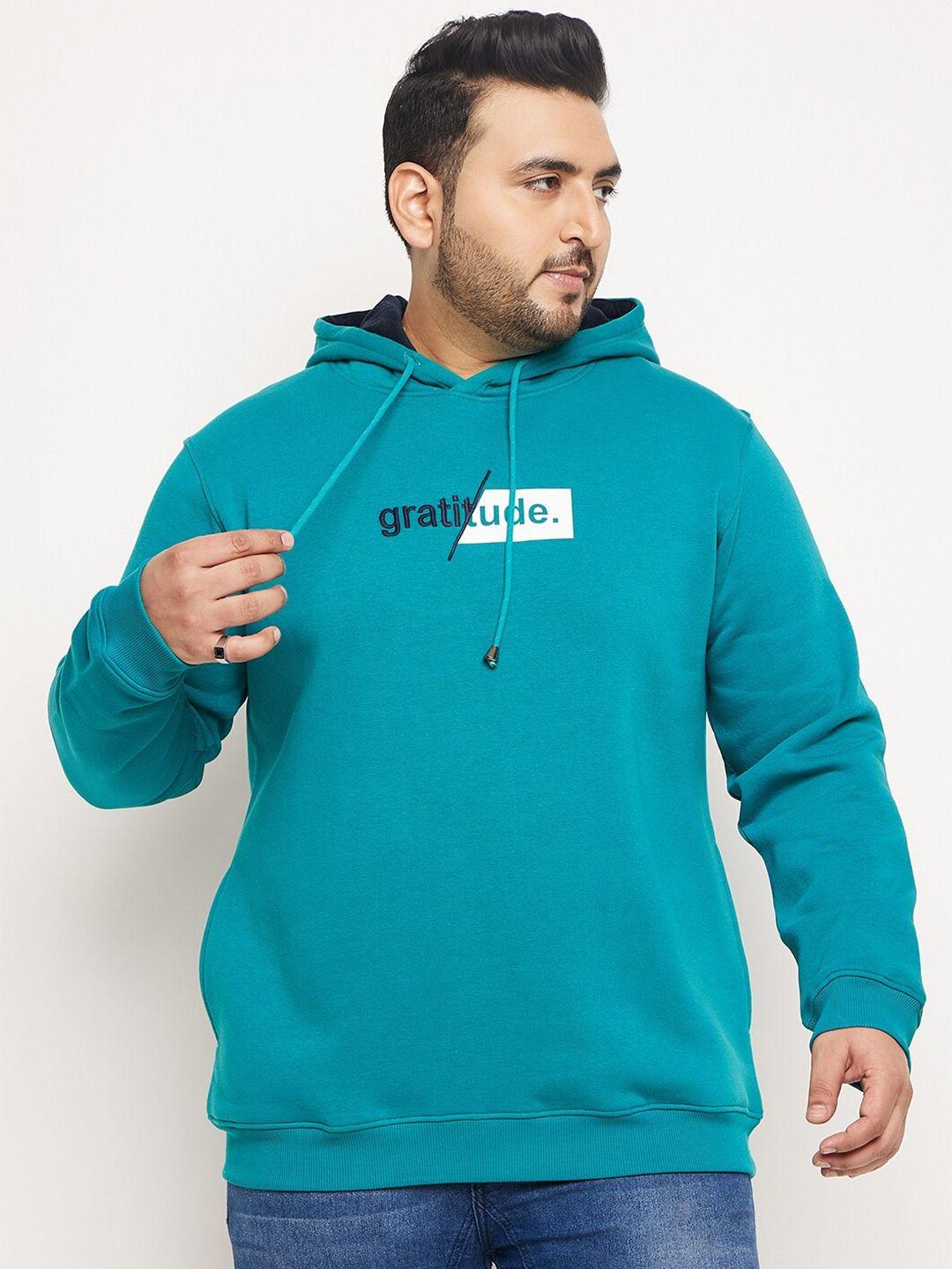 club york plus size printed hooded fleece sweatshirt