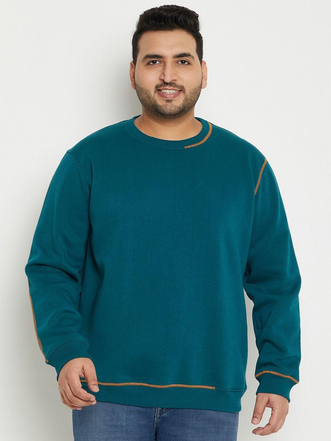 club york plus size round neck fleece sweatshirt