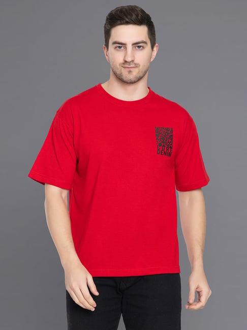 club york red regular fit t-shirt